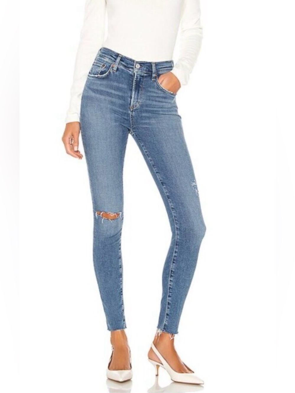 AGOLDE Sophie Ankle Skinny Jean in Pentacle 26 Very Stretchy EUC